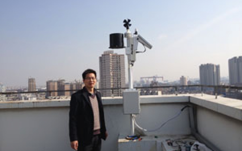 上海电力学院光伏气象监控系统安装完成