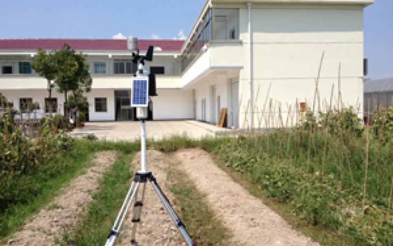 金华市植物保护站农田实验基地PortLog气象站安装完毕